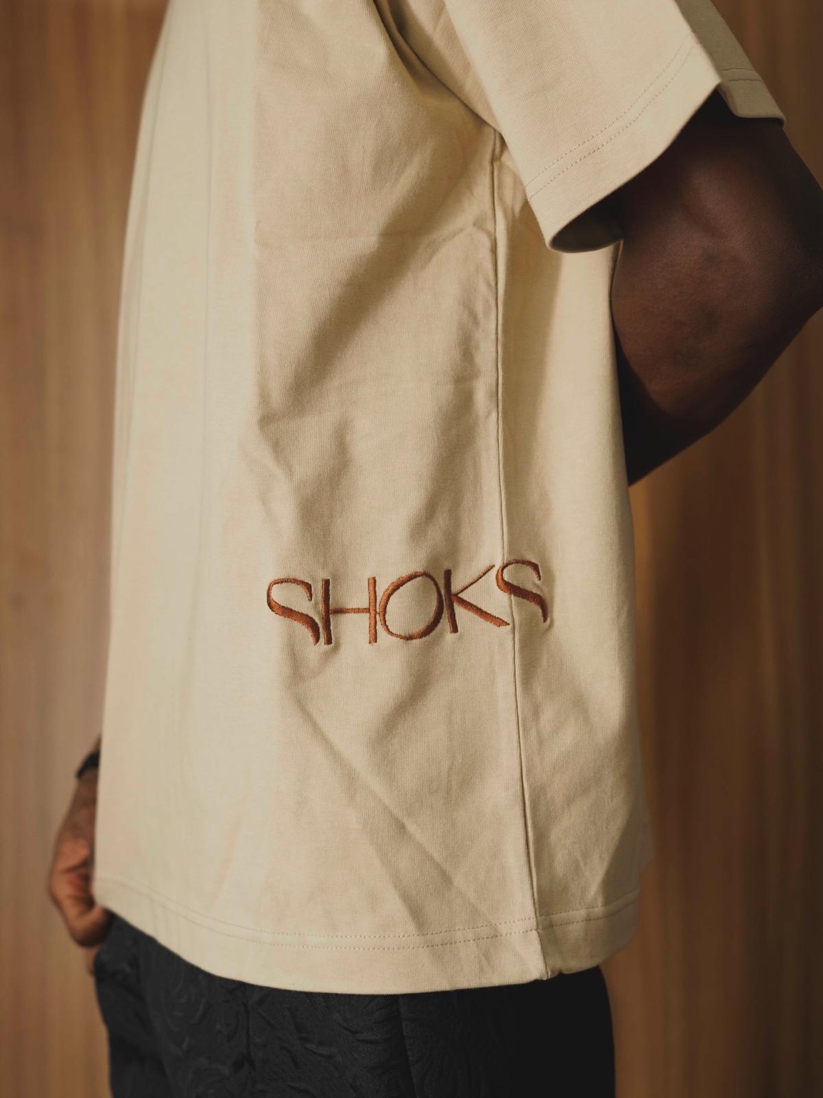 SHOKS CLASSIC TEES -ECRU