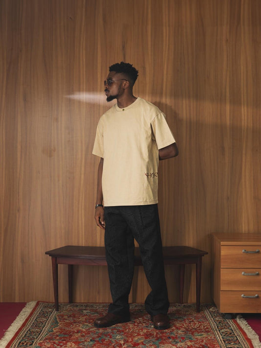SHOKS CLASSIC TEES -ECRU